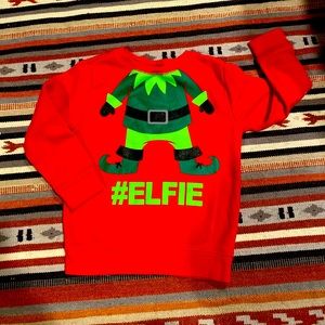 #ELFIE selfie elfie holiday sweatshirt
